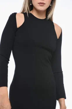 Tubino in Tessuto Stretch con Dettagli Cut-out></noscript>Dsquared2 Clearance
