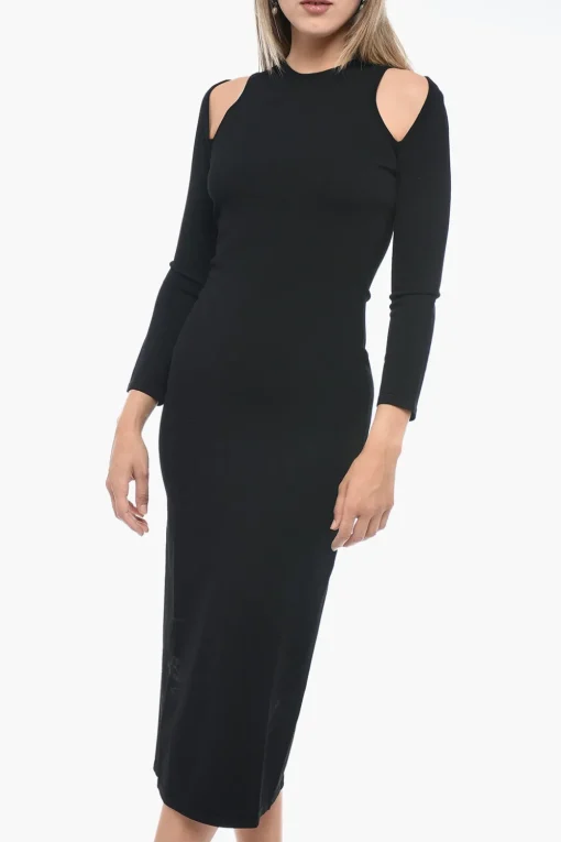 Tubino in Tessuto Stretch con Dettagli Cut-out>Dsquared2 Clearance