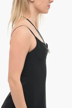 Tubino METAL FLOWER con Dettaglio Lace-up></noscript>David Koma Sale