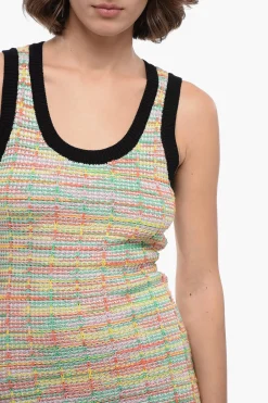 Tubino Midì in Maglia Bouclè con Dettaglio Lurex></noscript>Karl Lagerfeld Best