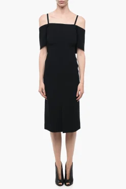 Outlet Tubino Off-Shoulder con Spacco Frontale Donna Vestiti