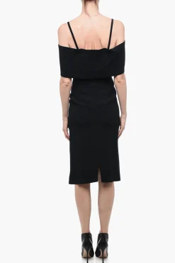 Outlet Tubino Off-Shoulder con Spacco Frontale Donna Vestiti