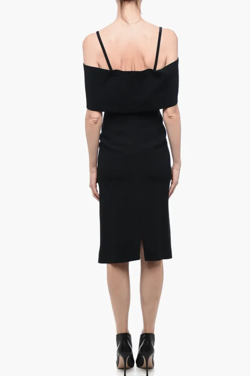Outlet Tubino Off-Shoulder con Spacco Frontale Donna Vestiti