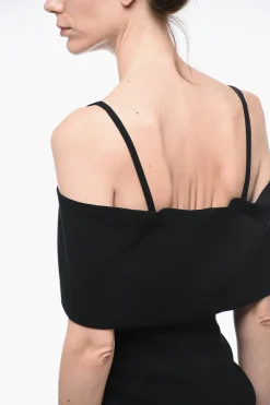 Outlet Tubino Off-Shoulder con Spacco Frontale Donna Vestiti
