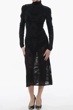 Tubino See Through a Collo Alto>Balmain Fashion