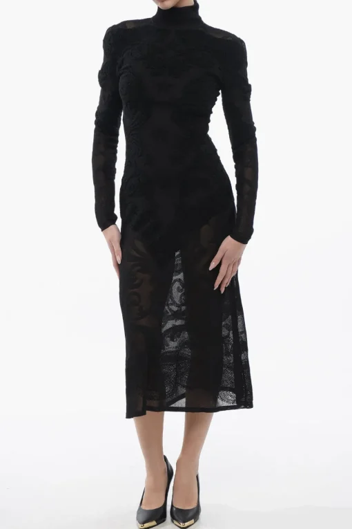 Tubino See Through a Collo Alto>Balmain Fashion