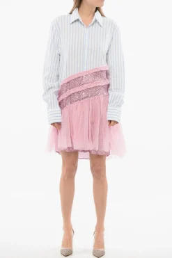 TULLE Chemisier a Righe con Volant a Tulle>Viktor & Rolf Online