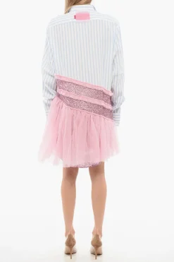 TULLE Chemisier a Righe con Volant a Tulle>Viktor & Rolf Online