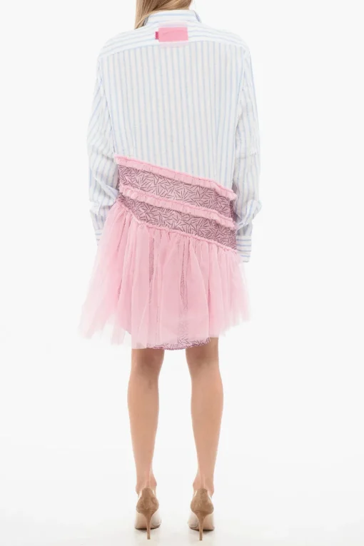 TULLE Chemisier a Righe con Volant a Tulle>Viktor & Rolf Online