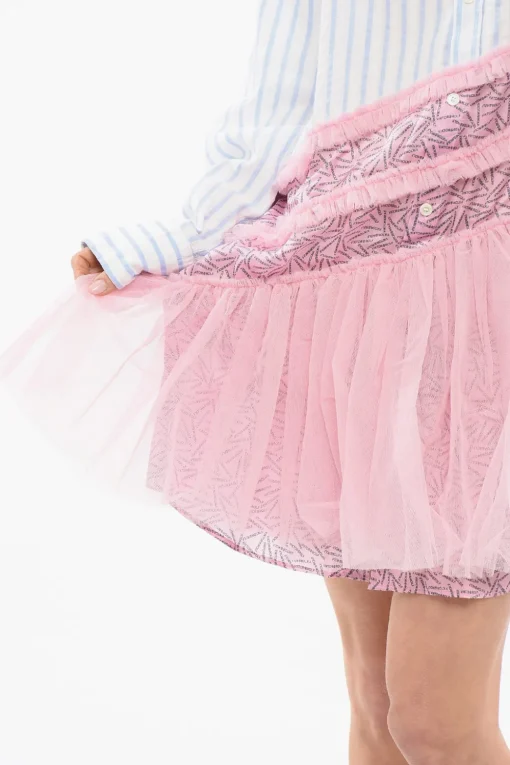 TULLE Chemisier a Righe con Volant a Tulle>Viktor & Rolf Online