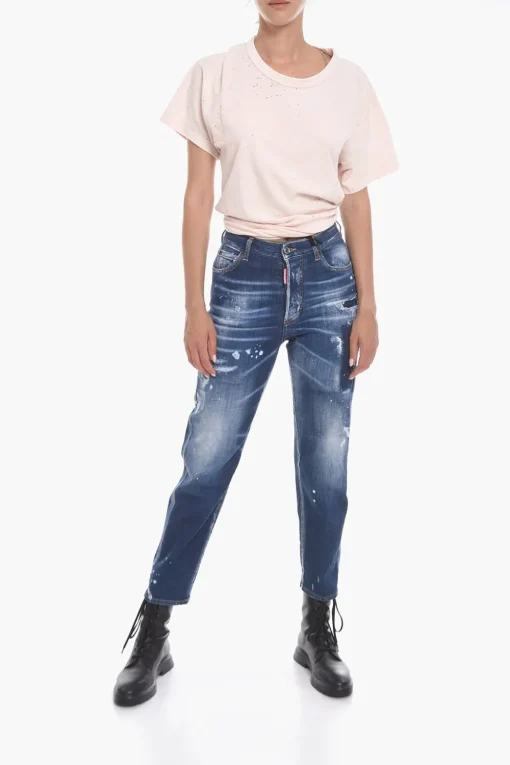 Fashion TWINPHONY Jeans BOSTON FIT con Effetto Schizzi 18cm Donna Jeans
