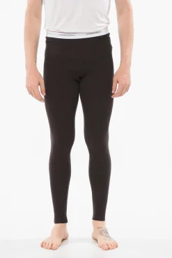 UNDERWEAR Pantaloni Pigiama A Costine Con Banda Logata>Dsquared2 Best