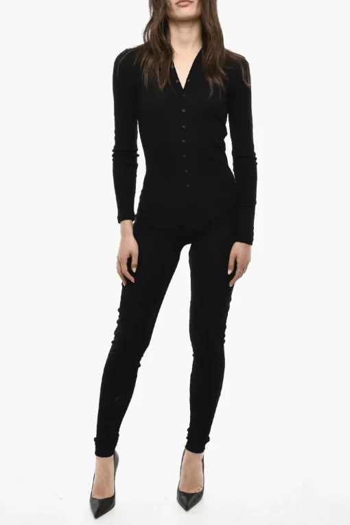Discount UNDERWEAR Pigiama Jumpsuit Con Bottoni Donna Intimo
