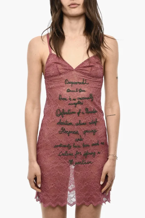 Discount UNDERWEAR Vestito Slip In Pizzo Ricamato Donna Intimo