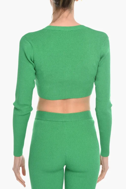 VANESSA HONG Cardigan Crop MISS in Tinta Unita con Chiusura Zip>Birgitte Herskind Clearance