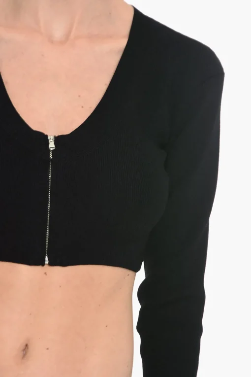 Discount VANESSA HONG Cardigan Crop MISS Con Scollo a V E Chiusura Frontale Donna Maglieria