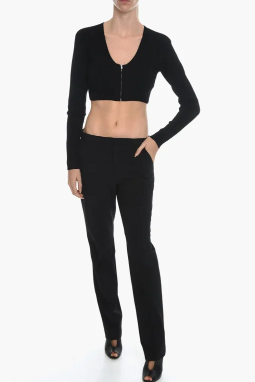Discount VANESSA HONG Cardigan Crop MISS Con Scollo a V E Chiusura Frontale Donna Maglieria