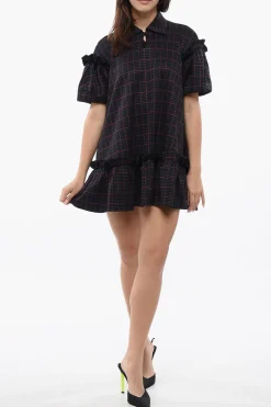 Vesitito Mini A Quadri Con Dettagli Volant>Viktor & Rolf Sale