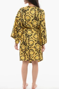 Vestaglia in Seta con Motivo Barocco>Versace Best