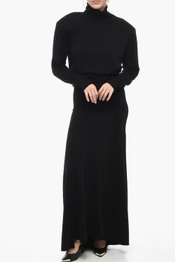 Hot Vestito A Collo Alto In Cashmere Donna Vestiti