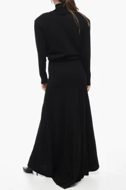 Hot Vestito A Collo Alto In Cashmere Donna Vestiti