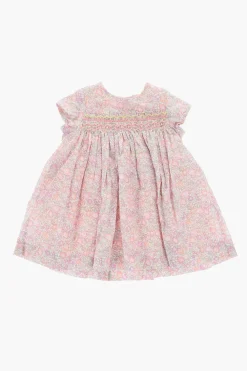 Online Vestito a Fantasia Floreale con Pieghe Abbigliamento