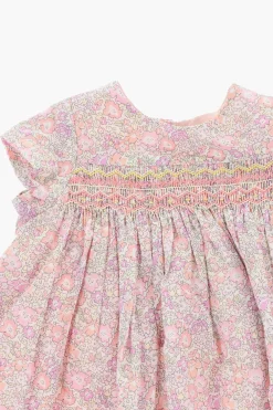 Online Vestito a Fantasia Floreale con Pieghe Abbigliamento