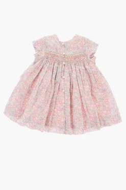 Online Vestito a Fantasia Floreale con Pieghe Abbigliamento