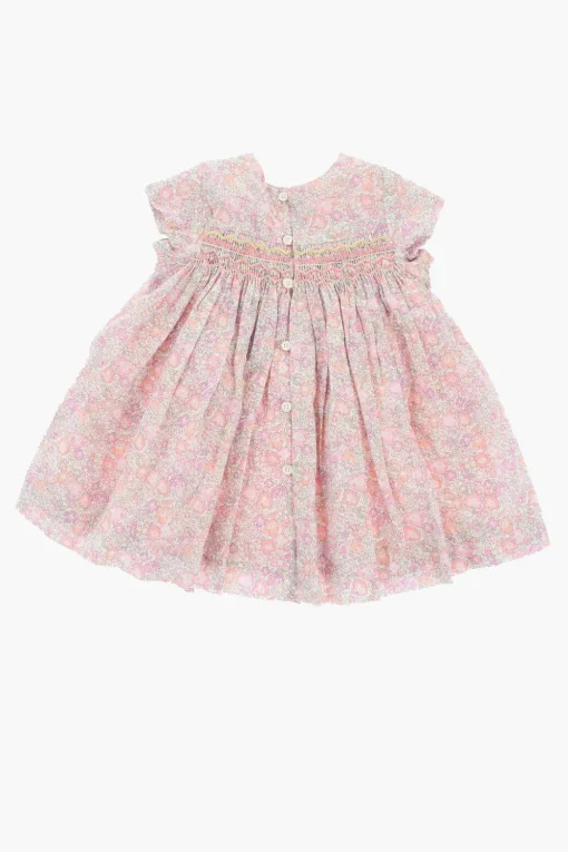 Online Vestito a Fantasia Floreale con Pieghe Abbigliamento