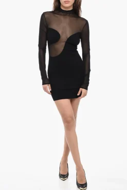Vestito A Maniche Lunghe Con Inserti Mesh>Nensi Dojaka Discount