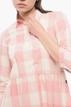 Vestito A Maniche Lunghe A Quadri></noscript>Woolrich Hot