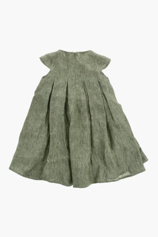 Vestito a Pighe in Lino>il gufo Clearance