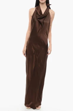 Vestito a Sciarpa in Raso>Loewe Discount