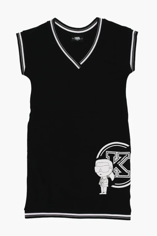 Best Vestito a Tinta unita con Logo a Contrasto Abbigliamento