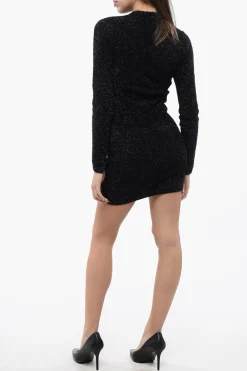 Best Vestito Aderente SPARKLE in Lurex a Maniche Lunghe Donna Vestiti