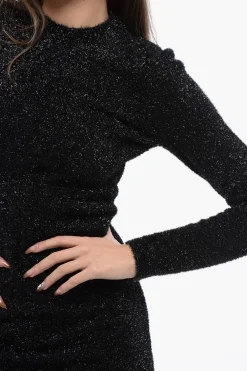Best Vestito Aderente SPARKLE in Lurex a Maniche Lunghe Donna Vestiti