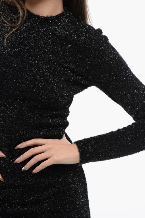 Best Vestito Aderente SPARKLE in Lurex a Maniche Lunghe Donna Vestiti