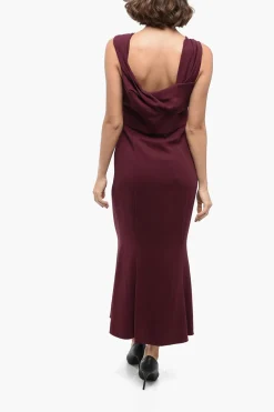 Vestito Asimmetrico CADY con Dettaglio Criss Cross>Roland Mouret Sale