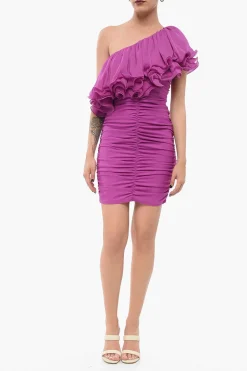 Vestito Asimmetrico con Ruches>Rotate Sale