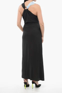 Sale Vestito Biscolore in Jersey Donna Vestiti