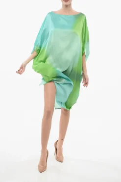 Sale Vestito CELIA Off-the-shoulder in Seta Donna Vestiti