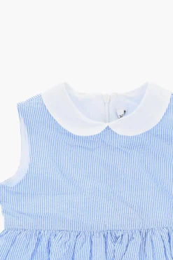 Vestito Chemisier a Tinta Unita con Zip Sul Retro>il gufo Clearance