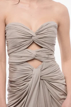 New Vestito Cut Out in Crepe Jersey Donna Vestiti