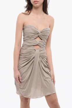 New Vestito Cut Out in Crepe Jersey Donna Vestiti