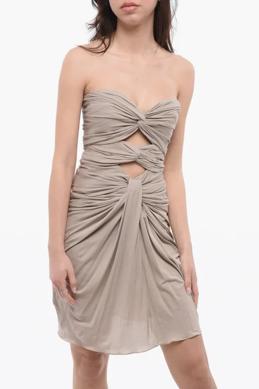 New Vestito Cut Out in Crepe Jersey Donna Vestiti