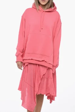 Sale Vestito D-ROLLER a Doppio Tessuto con Orlo Asimmetrico Donna Vestiti