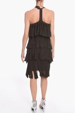 Vestito Halter Neck LOOPS in Misto Seta>Bottega Veneta Best