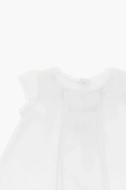 Outlet Vestito in Cotone a Tinta Unita Abbigliamento