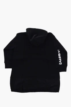 Vestito in Felpa con Tasca a toppa e Cappuccio></noscript>Dsquared2 Kids Online
