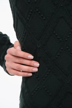 Vestito in Lana con Finniture Geomtriche></noscript>Burberry Outlet